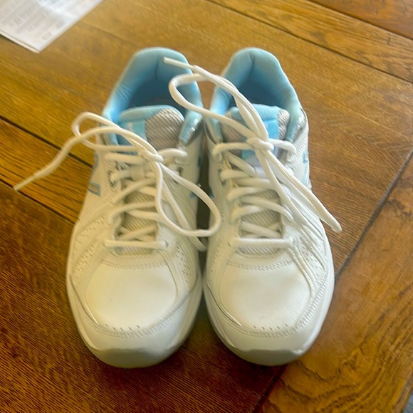 New Balance Shoes - Woman’s White and Blue Sneakers